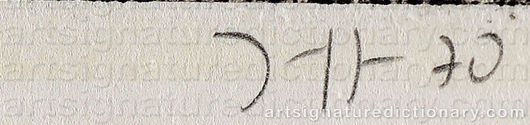 Signature by Horst JANSSEN