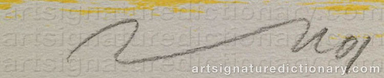 Signature by Jörg IMMENDORFF