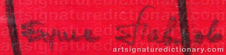 Authentic signature by Boris PAVLOV on Painting/Watercolour artwork