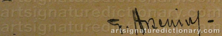 Signature by Georg ARSENIUS