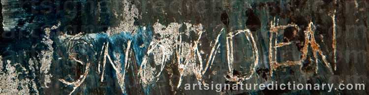 Authentic signature by Chester Dixon SNOWDEN on Painting/Watercolour artwork