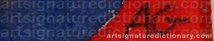 Authentic signature by Agneta GRANSTAD on Painting/Watercolour artwork