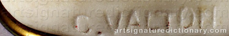 Authentic signature by Charles VALTON on Sculpture artwork
