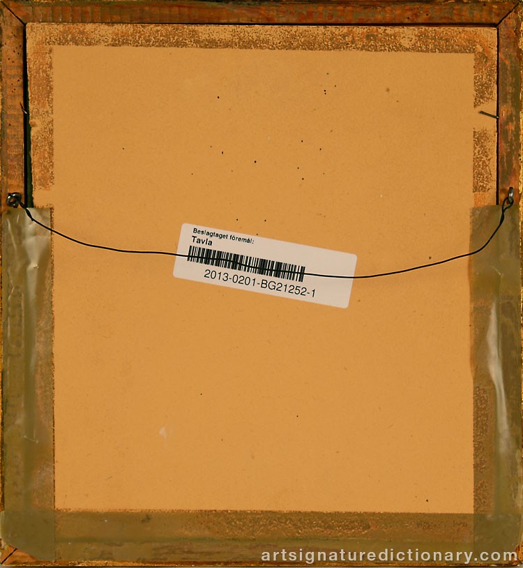 Close-up details showing Ivar AROSENIUS signature forgery characteristics