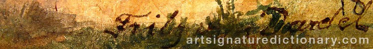 Signature by Fritz Von DARDEL