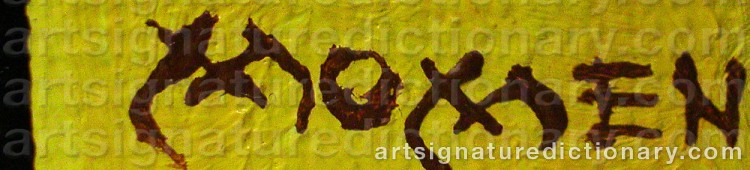 Signature by Karl MOMEN