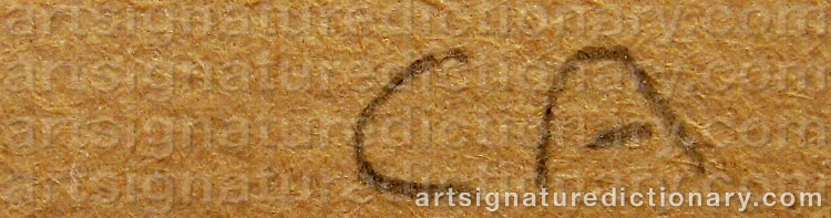 Signature by Cuno AMIET