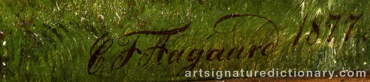 Signature by Carl Frederik AAGAARD