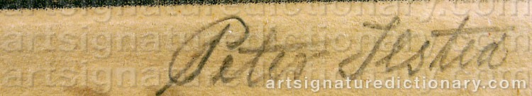 Signature by Peter Vilhelm ILSTED