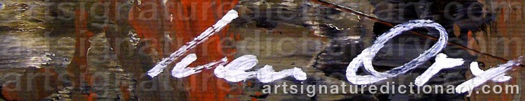 Authentic signature by Iven ORX on  artwork