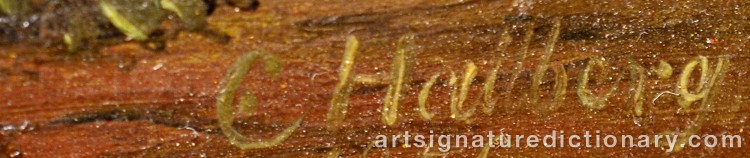 Signature by Carl Peter HALLBERG