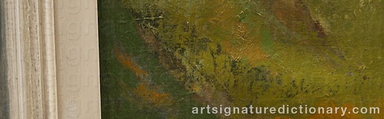 Authentic signature by Alexander MINEWSKI on  artwork