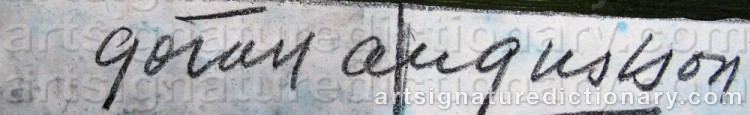 Signature by Göran AUGUSTSON