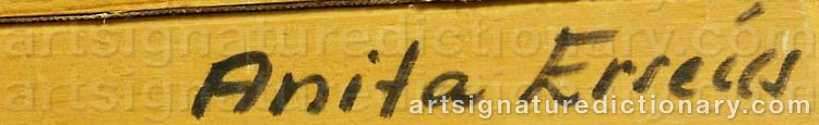 Signature by Anita ERSÉUS