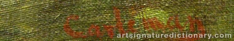 Signature by Gustaf CARLEMAN