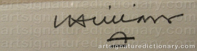 Signature by Eduardo CHILLIDA