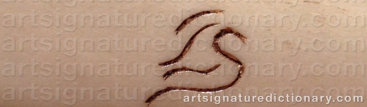 Authentic signature by Lennart (Sami Artist) SAMELIN on Other artwork