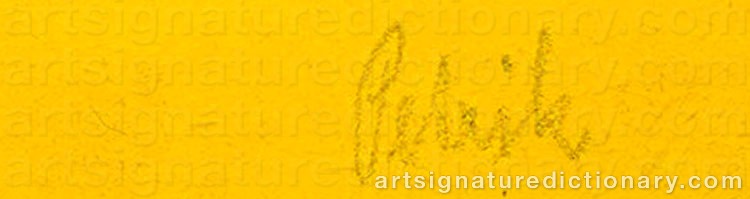 Authentic signature by Rudolf PETRIK on Painting/Watercolour artwork