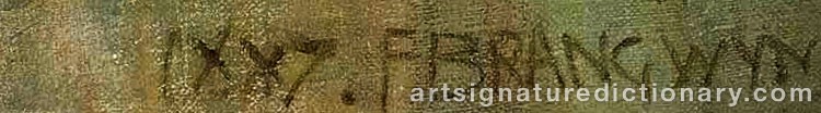 Signature by Frank BRANGWYN