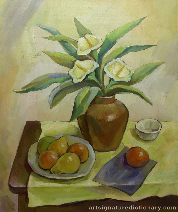 Close-up details showing Olaf RUDE signature forgery characteristics