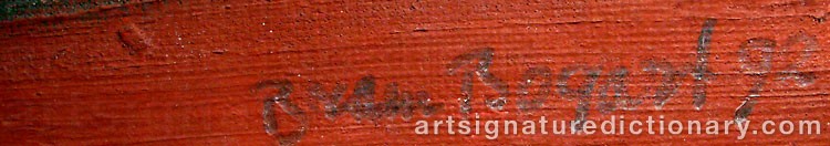 Signature by Bram BOGART