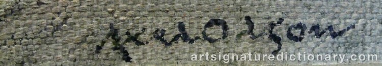 Signature by Axel OLSON