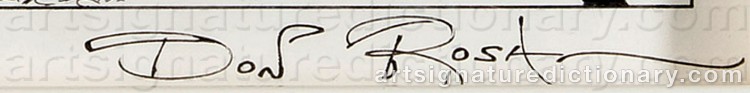 Authentic signature by Keno Don Hugo ROSA on Drawing/Graphic/Print artwork