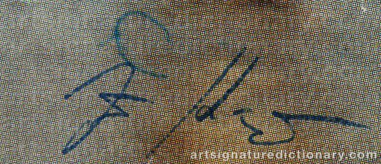 Authentic signature by Jiri KOLAR on Other artwork