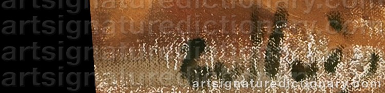 Authentic signature by Håkon GULLVÅG on artwork