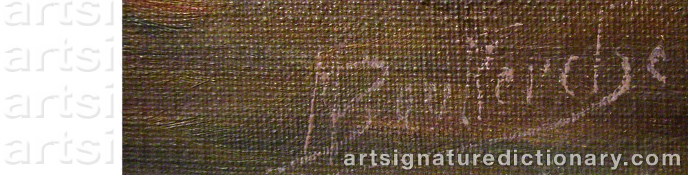 Authentic signature by Miloud BOUKERCHE on Painting/Watercolour artwork