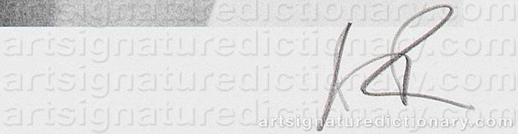 Authentic signature by Anton RENBORG on  artwork