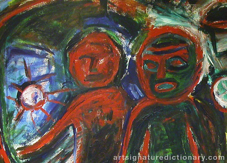 Close-up details showing Erland CULLBERG signature forgery characteristics