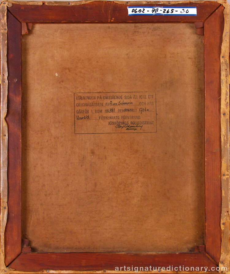 Close-up details showing Amalia Ulrika Sofia Von ‘Amelie’ SCHWERIN signature forgery characteristics