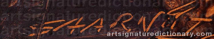 Authentic signature by Joann SAARNIIT on  artwork