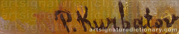 Signature by Peter KURBATOV