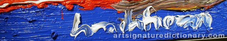 Close-up details showing Bengt LINDSTRÖM signature forgery characteristics