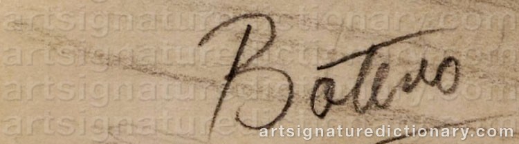 Signature by Fernando BOTERO