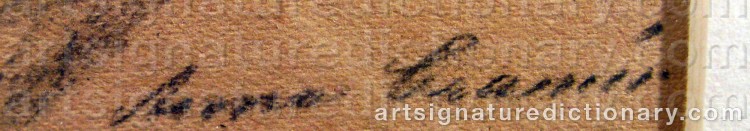 Authentic signature by Anna CRAMÉR on Drawing/Graphic/Print artwork