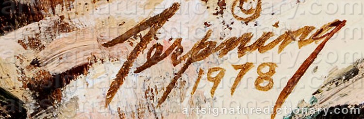 Authentic signature by Howard A. TERPNING on Painting/Watercolour artwork