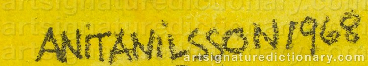 Signature by Anita NILSSON
