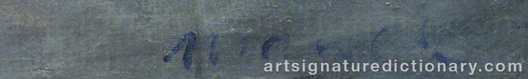 Signature by Edouard MANET