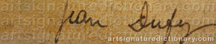 Signature by Jean DUFY