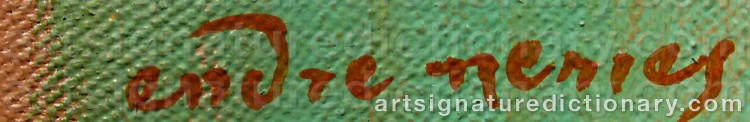 Signature by Endre NEMES