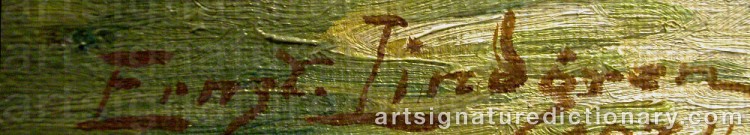 Signature by Ernst LINDGREN