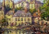 Close-up details showing Claude MONET signature forgery characteristics
