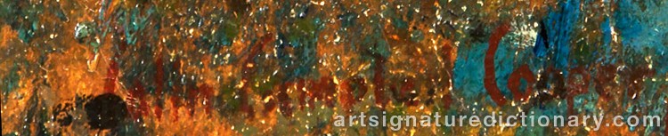 Authentic signature by Colin Campbell COOPER on Painting/Watercolour artwork