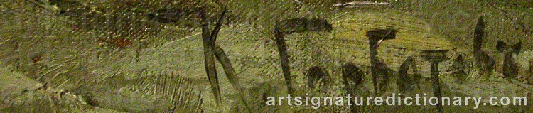 Signature by Konstantin Ivanovich GORBATOV