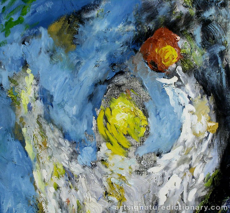 Close-up details showing Evert LUNDQUIST signature forgery characteristics