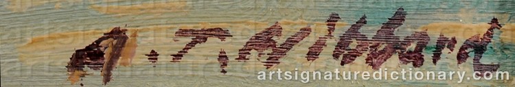 Authentic signature by Aldro Thompson HIBBARD on Painting/Watercolour artwork
