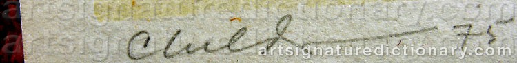 Signature by Bernard CHILDS